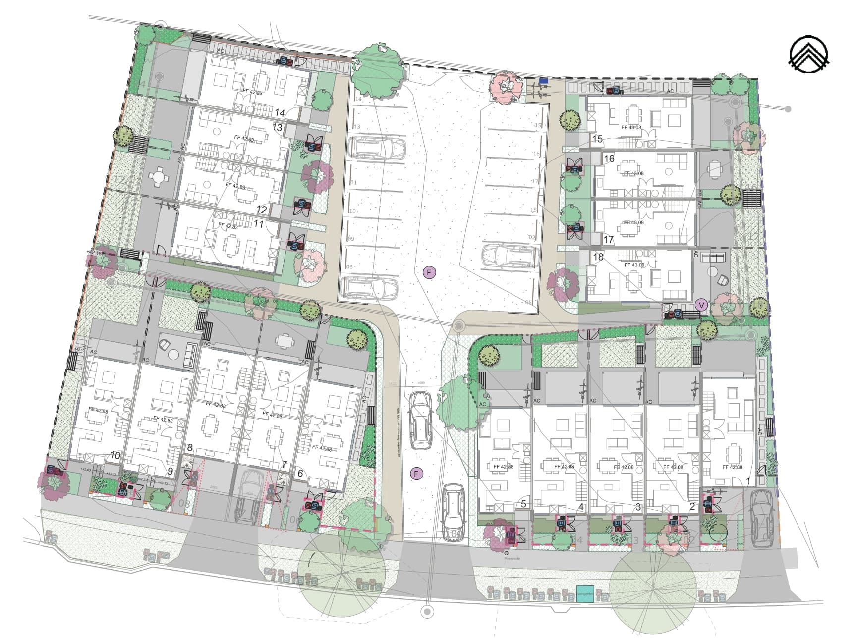 Hendon Rise site plan
